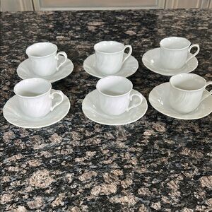 LYNNS FINE CHINA ESPRESSO SET LOT OF 6